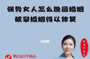 婚姻破裂救赎之路（以夫妻情感维系为突破口，重建幸福家庭）